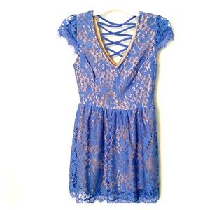 Lace overlay dress